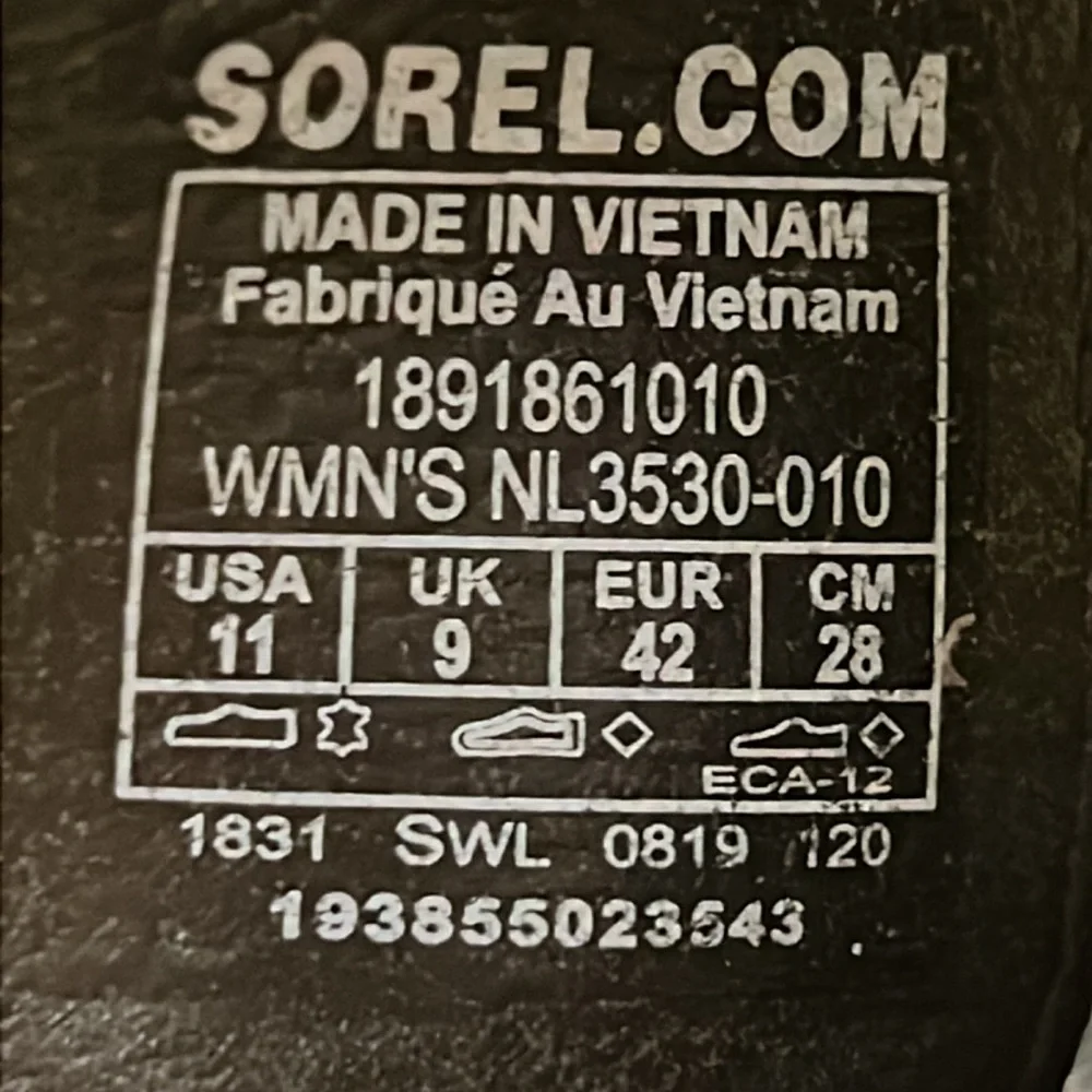 Sorel Ella Flip Black Sandals